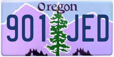 OR license plate 901JED