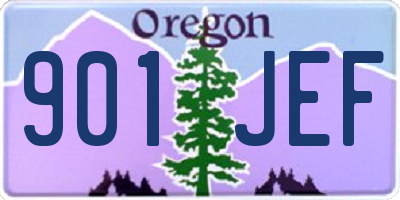 OR license plate 901JEF