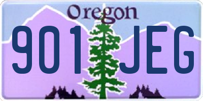 OR license plate 901JEG
