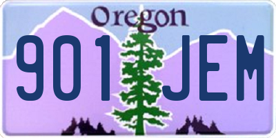 OR license plate 901JEM