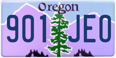 OR license plate 901JEO
