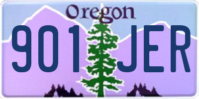 OR license plate 901JER