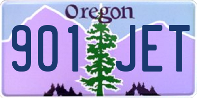 OR license plate 901JET