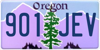OR license plate 901JEV