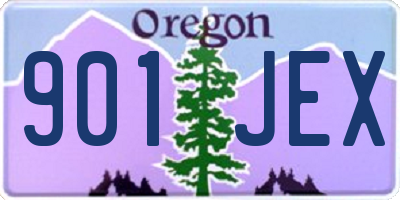OR license plate 901JEX