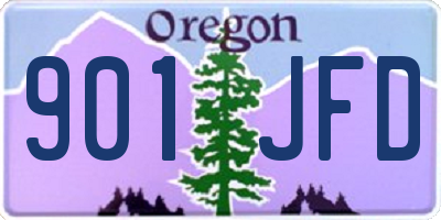 OR license plate 901JFD