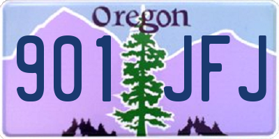 OR license plate 901JFJ