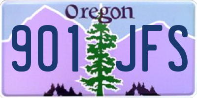 OR license plate 901JFS