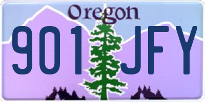 OR license plate 901JFY
