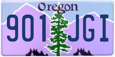 OR license plate 901JGI