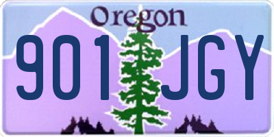 OR license plate 901JGY