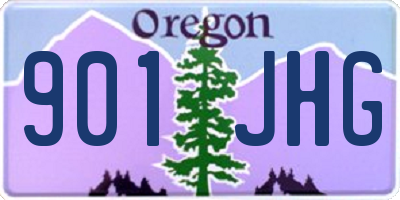 OR license plate 901JHG