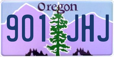 OR license plate 901JHJ