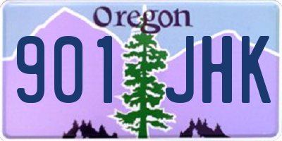 OR license plate 901JHK