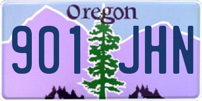OR license plate 901JHN