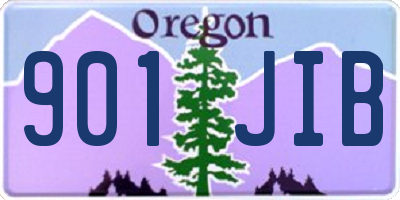 OR license plate 901JIB