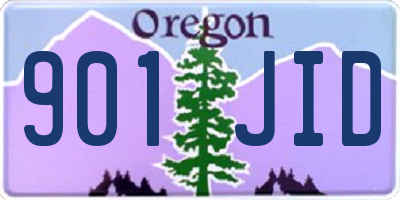 OR license plate 901JID