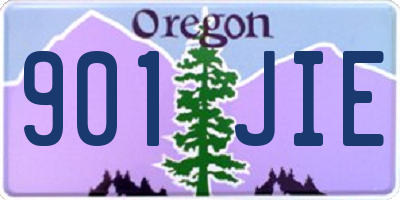 OR license plate 901JIE