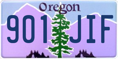 OR license plate 901JIF