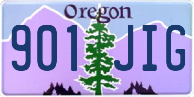 OR license plate 901JIG