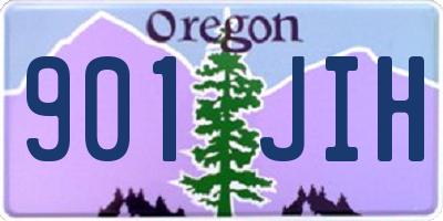 OR license plate 901JIH