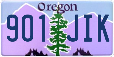 OR license plate 901JIK