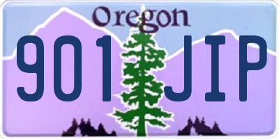 OR license plate 901JIP