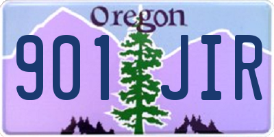 OR license plate 901JIR