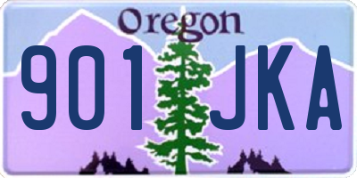 OR license plate 901JKA