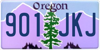 OR license plate 901JKJ