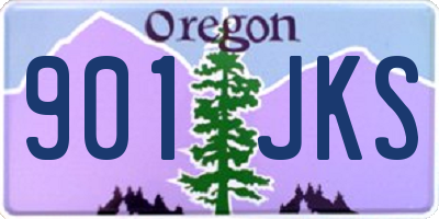 OR license plate 901JKS