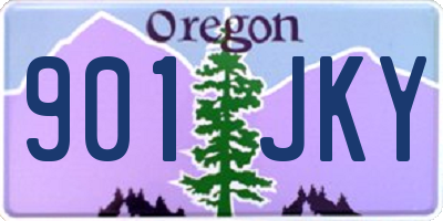 OR license plate 901JKY