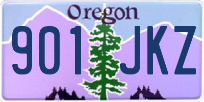 OR license plate 901JKZ