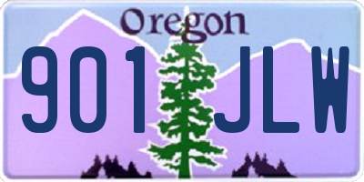 OR license plate 901JLW