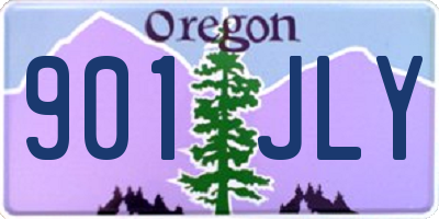 OR license plate 901JLY