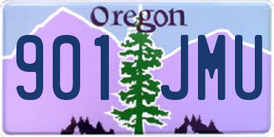 OR license plate 901JMU