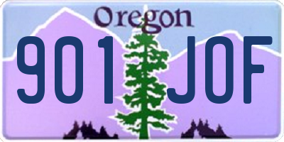 OR license plate 901JOF