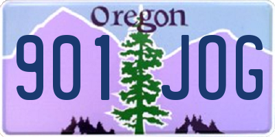 OR license plate 901JOG