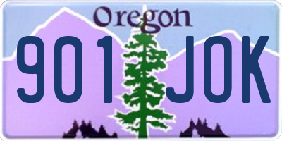 OR license plate 901JOK