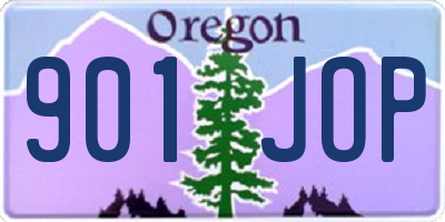 OR license plate 901JOP
