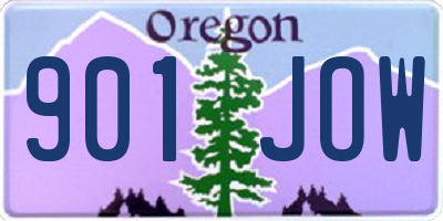 OR license plate 901JOW