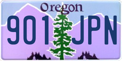 OR license plate 901JPN