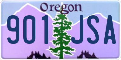 OR license plate 901JSA