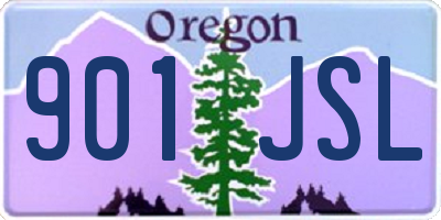 OR license plate 901JSL