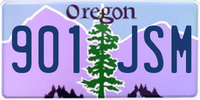 OR license plate 901JSM