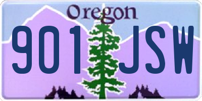 OR license plate 901JSW