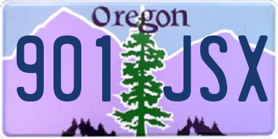 OR license plate 901JSX
