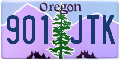OR license plate 901JTK