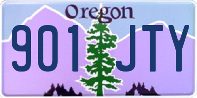 OR license plate 901JTY
