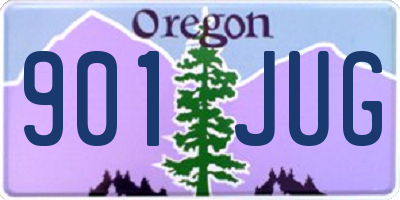 OR license plate 901JUG